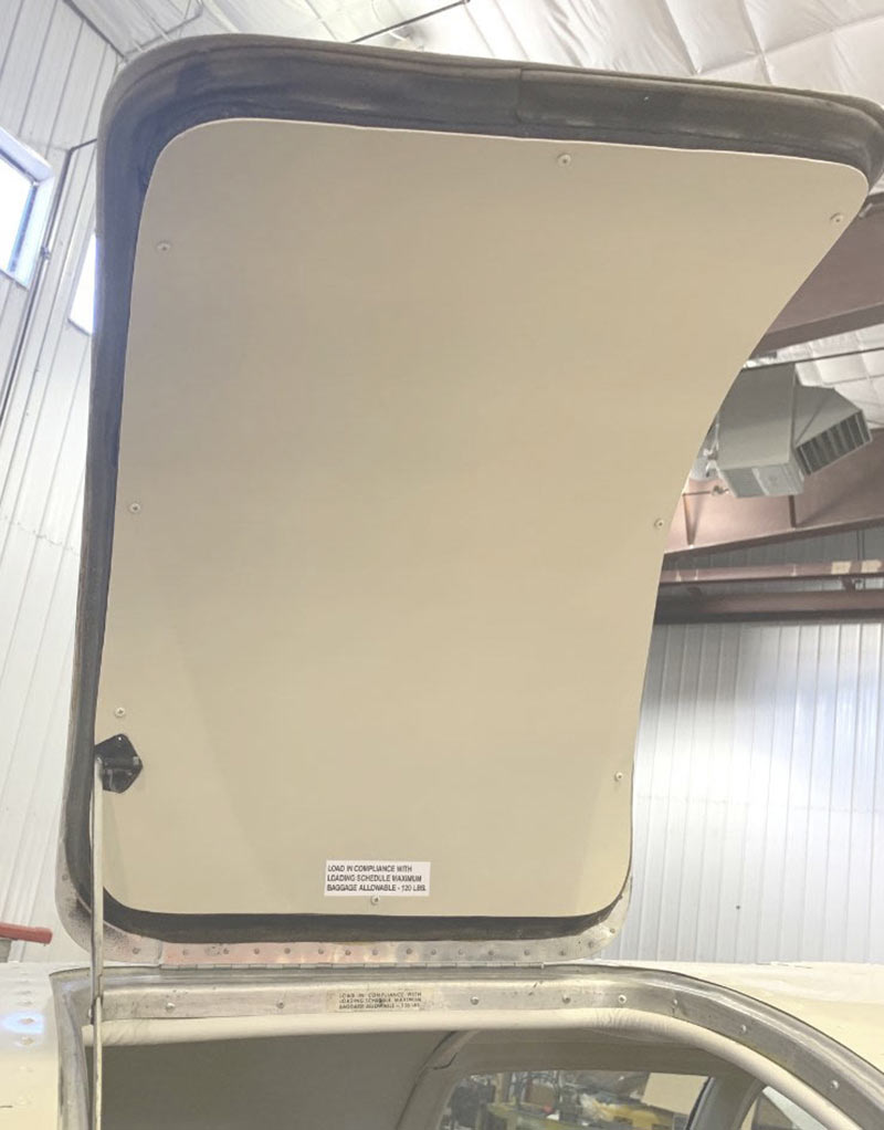 New baggage door liner